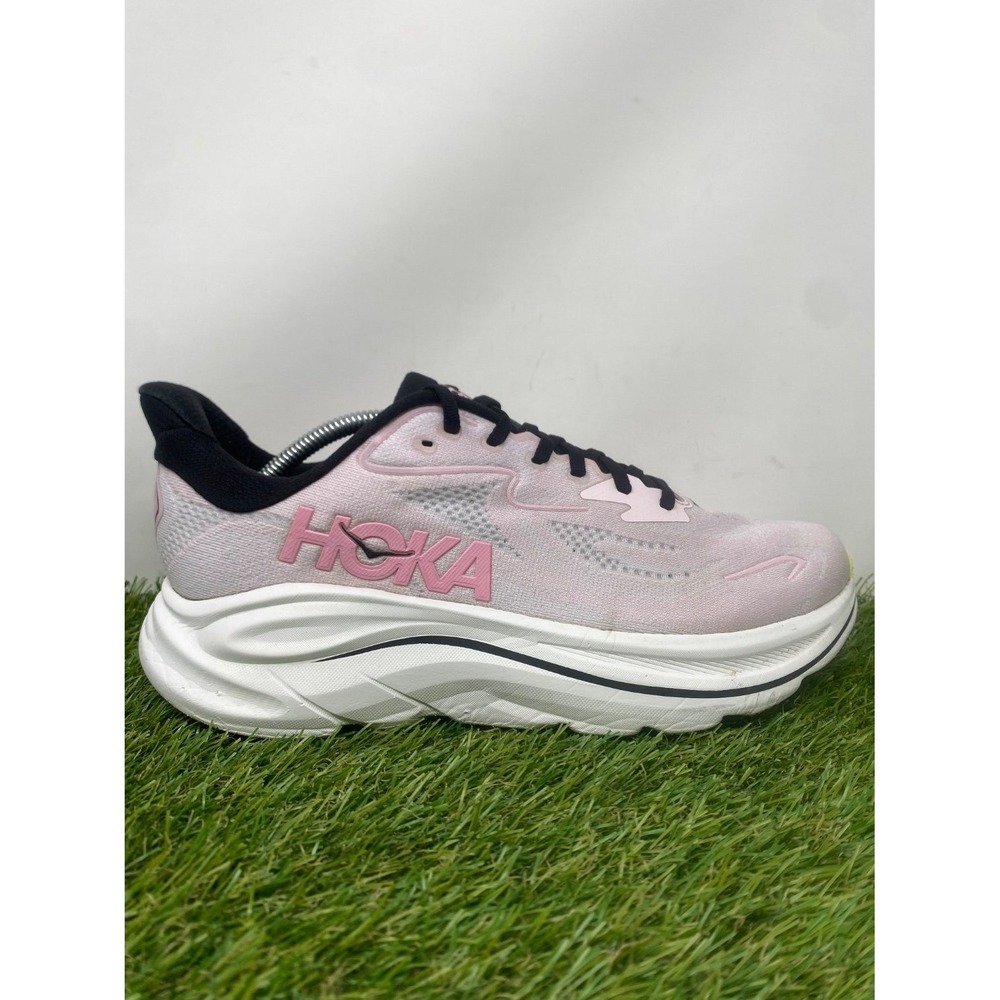 Hoka Clifton 10 Shoes Womens 10.5 Pink Athletic Running Sneakers Walking Comfort